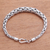 Sterling silver chain bracelet, 'Expanding Wheat' - Expanding Sterling Silver Wheat Chain Bracelet from Bali (image 2b) thumbail