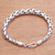 Sterling silver chain bracelet, 'Expanding Gleam' - High-Polish Sterling Silver Wheat Chain Bracelet from Bali (image 2b) thumbail