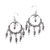 Sterling silver chandelier earrings, 'Dream Catcher Rain' - Swirl Pattern Sterling Silver Chandelier Earrings from Bali thumbail