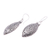 Sterling silver dangle earrings, 'Marquise Antiquity' - Swirl Pattern Sterling Silver Dangle Earrings from Bali (image 2d) thumbail