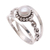 Cultured pearl cocktail ring, 'Dotted River' - Dot Pattern Cultured Pearl Cocktail Ring from Bali (image 2d) thumbail