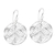 Sterling silver dangle earrings, 'Leaf Skeletons' - Leaf-Themed Modern Sterling Silver Dangle Earrings