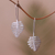 Sterling silver drop earrings, 'Monstera Beauty' - Sterling Silver Drop Earrings Shaped Like Monstera Leaves thumbail