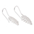 Sterling silver drop earrings, 'Monstera Beauty' - Sterling Silver Drop Earrings Shaped Like Monstera Leaves (image 2e) thumbail
