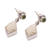 Peridot dangle earrings, 'Flower Kites' - Floral Bone and Peridot Dangle Earrings from Java