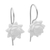Bone drop earrings, 'Floating Padma' - Floral Bone Drop Earrings Crafted in Bali (image 2a) thumbail