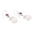Garnet dangle earrings, 'Glittering Padma' - Floral Garnet and Dangle Earrings from Bali (image 2d) thumbail