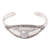 Cultured pearl cuff bracelet, 'Moonlight Shield' - Cultured Pearl Cuff Bracelet Crafted in Bali thumbail