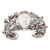 Multi-gemstone cuff bracelet, 'Dragon Empire' - Dragon-Themed Multi-Gemstone Cuff Bracelet from Bali thumbail