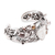 Multi-gemstone cuff bracelet, 'Dragon Empire' - Dragon-Themed Multi-Gemstone Cuff Bracelet from Bali (image 2e) thumbail