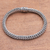Sterling silver chain bracelet, 'Simply Classic' - Sterling Silver Foxtail Chain Bracelet from Bali (image 2) thumbail