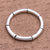Sterling silver band ring, 'Bamboo Regeneration' - Handcrafted Bamboo Motif Sterling Silver Band Ring (image 2) thumbail