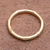 Gold plated sterling silver band ring, 'Bamboo Regeneration' - Bamboo Motif Silver Band Ring Bathed in 18k Gold (image 2) thumbail