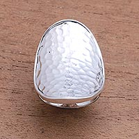 Featured review for Sterling silver cocktail ring, Arching Symmetry