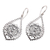 Sterling silver dangle earrings, 'Jagaraga Sun' - Sun Pattern Sterling Silver Dangle Earrings from Bali (image 2d) thumbail
