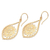 Gold plated sterling silver dangle earrings, 'Jagaraga Sun' - Sun Pattern Gold Plated Sterling Silver Dangle Earrings