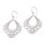 Sterling silver dangle earrings, 'Original Elegance' - Patterned Sterling Silver Dangle Earrings from Bali (image 2a) thumbail
