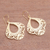 Gold plated sterling silver dangle earrings, 'Original Elegance' - Patterned Gold Plated Sterling Silver Dangle Earrings (image 2b) thumbail
