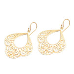 Gold plated sterling silver dangle earrings, 'Original Elegance' - Patterned Gold Plated Sterling Silver Dangle Earrings