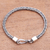 Sterling silver chain bracelet, 'Foxtail Rope' - Sterling Silver Foxtail Chain Bracelet from Bali (image 2b) thumbail