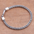 Sterling silver chain bracelet, 'Foxtail Rope' - Sterling Silver Foxtail Chain Bracelet from Bali (image 2c) thumbail