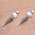 Sterling silver dangle earrings, 'Winsome Pendulums' - Handmade Sterling Silver Pendulum Dangle Earrings from Bali