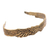 Brass cuff bracelet, 'Caressing Wings' - Wing-Themed Brass Cuff Bracelet from Indonesia