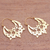 Ohrringe aus vergoldetem Messing, 'Art Deco-Formen'. - Art Deco vergoldete Messing-Ohrringe aus Indonesien