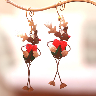 Stahlornamente, (Paar) - Stahl-Rudolph-Ornamente aus Bali (Paar)