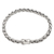 Sterling silver chain bracelet, 'Foxtail Trail' - Thick Foxtail Chain Sterling Silver Bracelet thumbail