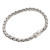 Sterling silver chain bracelet, 'Foxtail Trail' - Thick Foxtail Chain Sterling Silver Bracelet (image 2b) thumbail