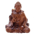 Wood sculpture, 'Leave Unrest Behind' - Hand-Carved Hibiscus Wood Buddha Sculpture from Indonesia thumbail
