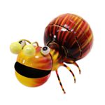 Steel decorative accents, 'Happy Ants' (pair) - Handcrafted Steel Ant Decorative Accents from Bali (Pair)