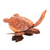 Wood sculpture, 'Swimming Sea Turtle' - Wood Sea Turtle Sculpture from Bali
