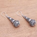 Sterling silver dangle earrings, 'Singing Morning' - Handmade Sterling Silver Dangle Earrings from Bali