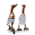 Bamboo root and wood sculptures, 'Beachside Ducks' (pair) - Bamboo Root and Wood Duck Beach Goer Sculptures (Pair) (image 2d) thumbail