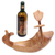 Bamboo root and wood wine holder, 'Jolly Duck' - Handcrafted Wine Holder from Bali
