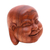 Wood sculpture, 'Jolly Buddha' - Suar Wood Laughing Buddha Sculpture from bali (image 2d) thumbail
