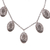 Sterling silver pendant necklace, 'Dainty Petals' - Petal-Shaped Sterling Silver Pendant Necklace from Java