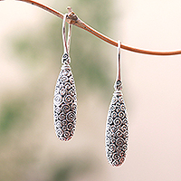 Featured review for Sterling silver dangle earrings, Buddhas Clouds