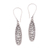 Sterling silver dangle earrings, 'Buddha's Clouds' - Curl Motif Sterling Silver Dangle Earrings from Bali thumbail
