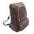 Leather backpack, 'Keep On' - Leather Backpack in Solid Espresso from Bali (image 2c) thumbail