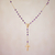 Gold plated amethyst rosary, 'Cross of Salvation' - Gold Plated Amethyst Rosary Crafted in Bali (image 2) thumbail