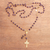 Gold plated amethyst rosary, 'Cross of Salvation' - Gold Plated Amethyst Rosary Crafted in Bali (image 2b) thumbail