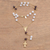Gold plated moonstone and garnet rosary, 'Delightful Faith' - Gold Plated Moonstone and Garnet Rosary from Bali (image 2) thumbail