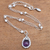 Amethyst and cultured pearl pendant necklace, 'Wreathed Beauty' - Amethyst and Cultured Pearl Pendant Necklace from Bali (image 2) thumbail