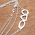 Cultured pearl station necklace, 'Stylish Charm' - Modern Cultured Pearl Station Necklace from Bali (image 2b) thumbail