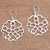 Sterling silver dangle earrings, 'Rosy Beauty' - Rose Flower Sterling Silver Dangle Earrings from Bali