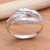 Sterling silver band ring, 'Dragon's Grasp' - Sterling Silver Band Ring Crafted in Bali (image 2) thumbail