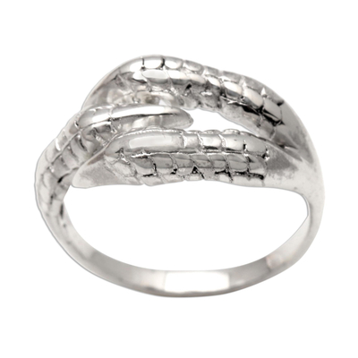 Sterling Silver Band Ring Crafted in Bali